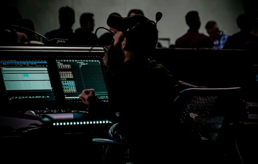 A digital audio workstation interface displays a clean vocal waveform with editing tools, symbolizing efficient audio post-production.