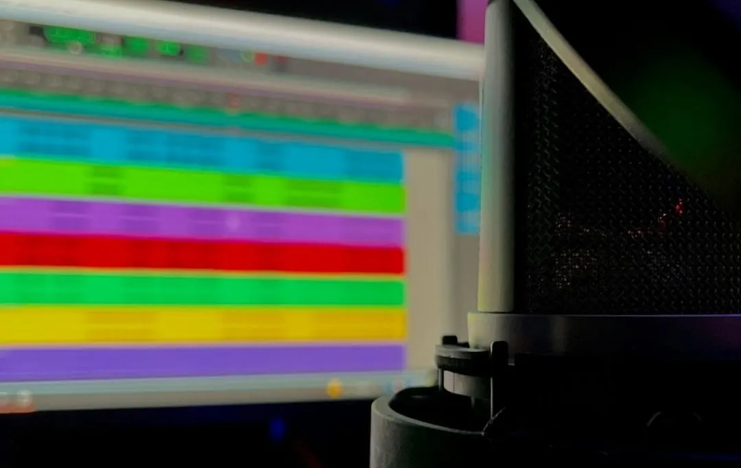 A digital audio workstation displays a clean, de-noised vocal waveform, symbolizing effective audio restoration software.