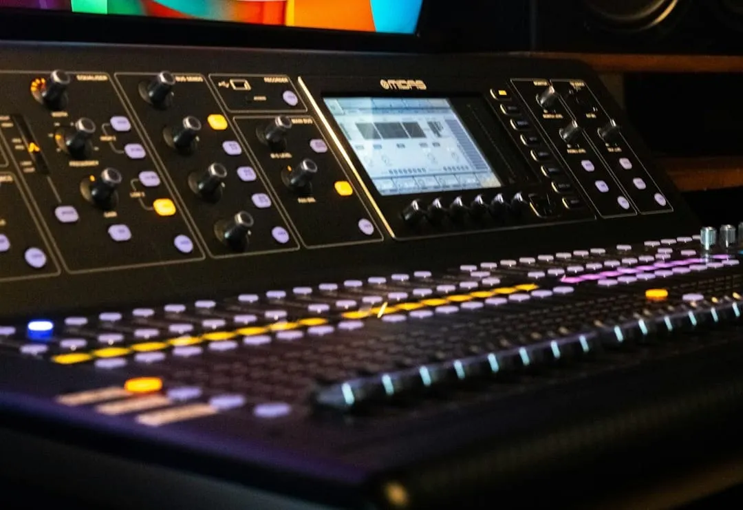 An illustration celebrating Steinberg's VST and HALion anniversaries, showcasing virtual instruments on a modern digital audio workstation.