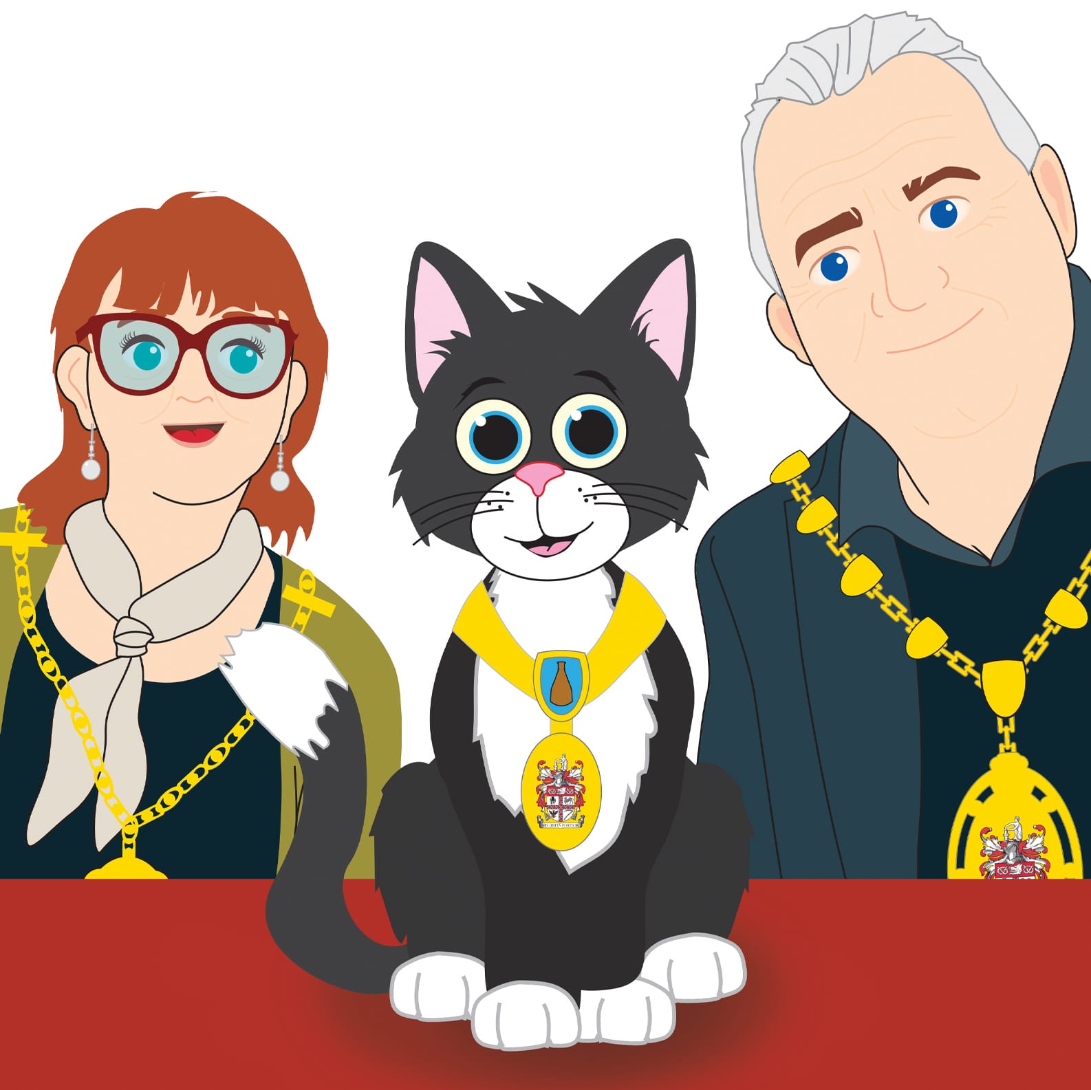 Illustration from the children’s book written by former Lady Mayoress, Councillor Lynn Watkins