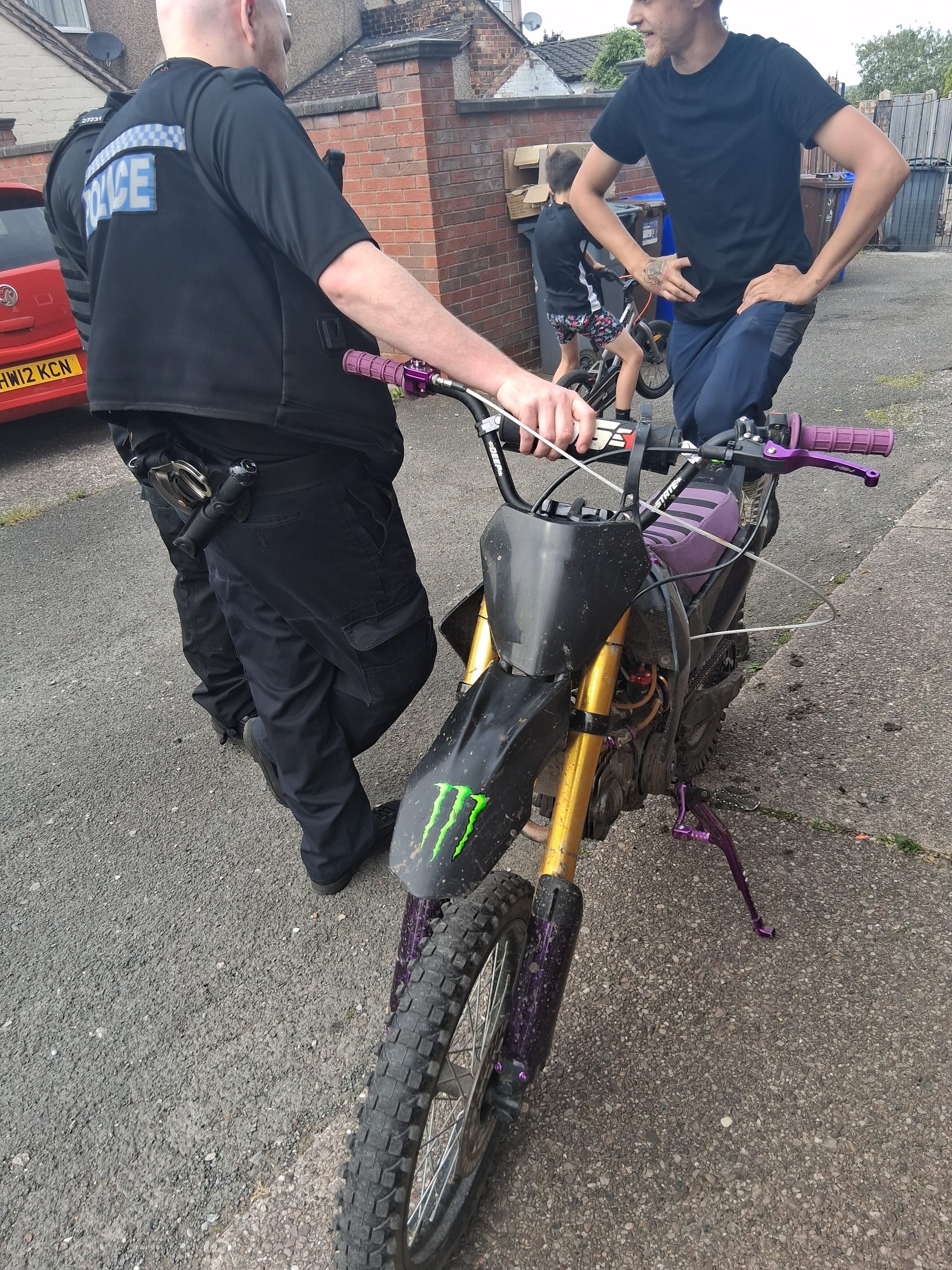 Nuisance motorbike seized in Longton in crackdown on anti-social behaviour