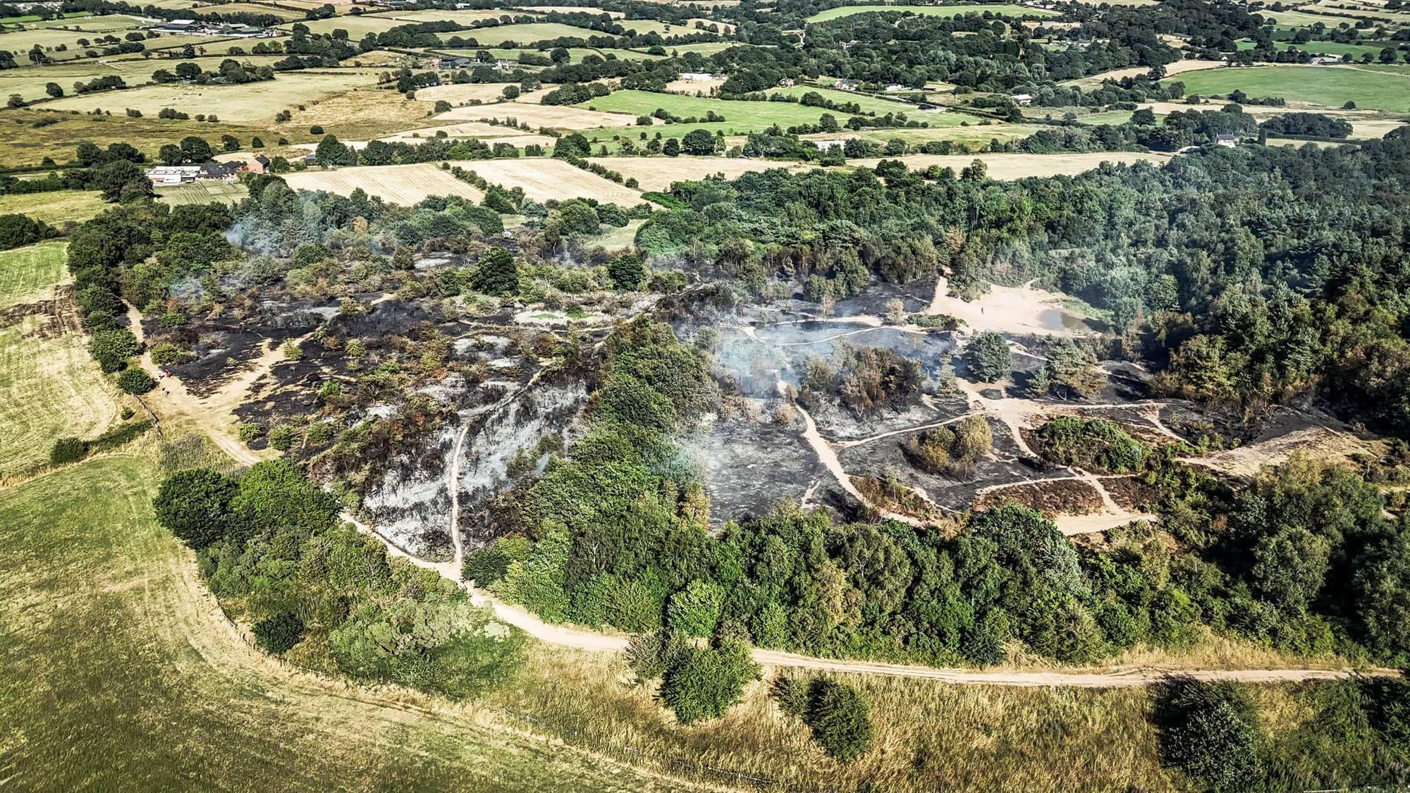 Police appeal after multiple deliberate fires at Park Hall Country Park