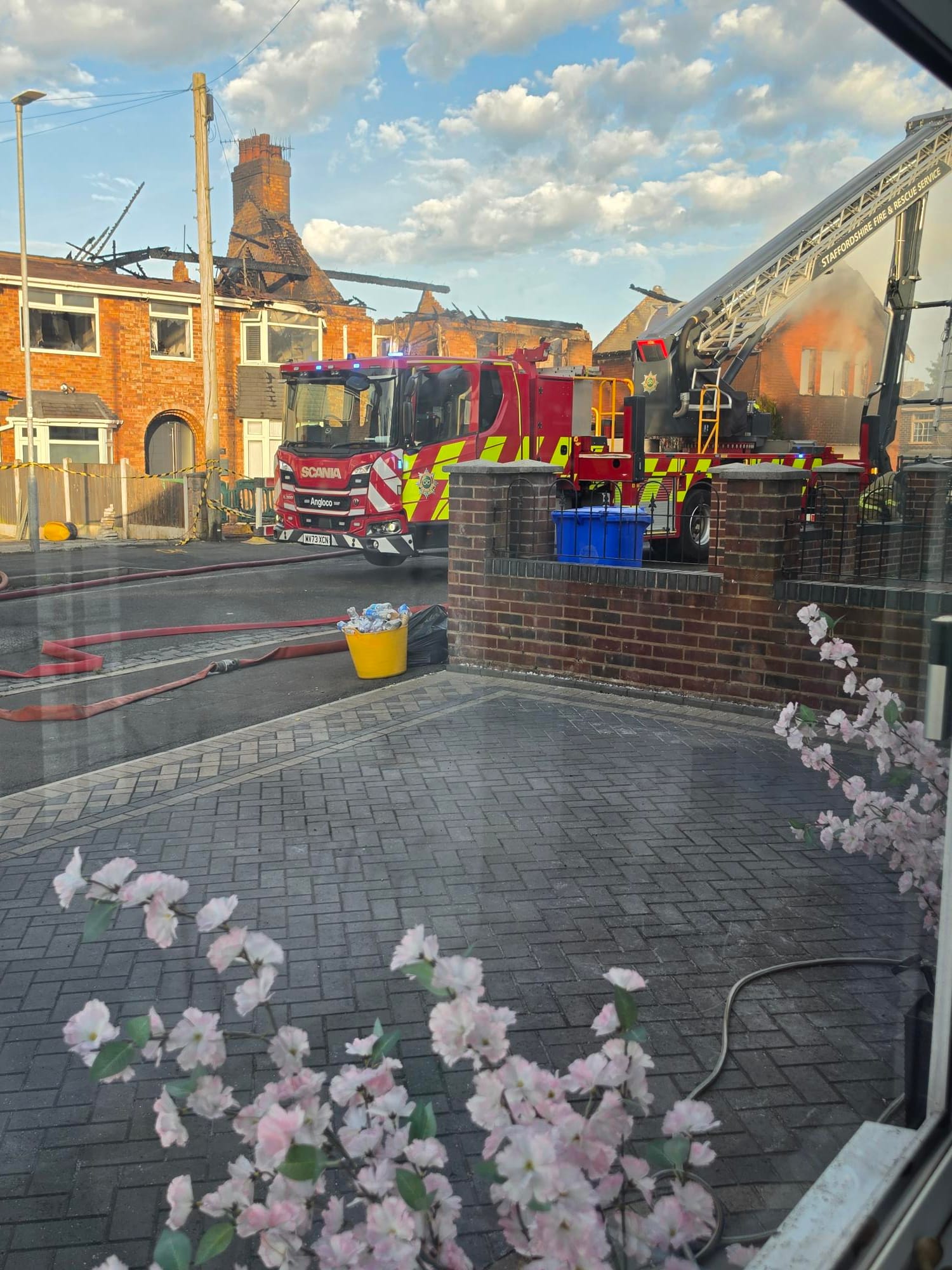 Major Sandyford fire damages homes as crews tackle multiple large fires in Staffordshire in 24 hours