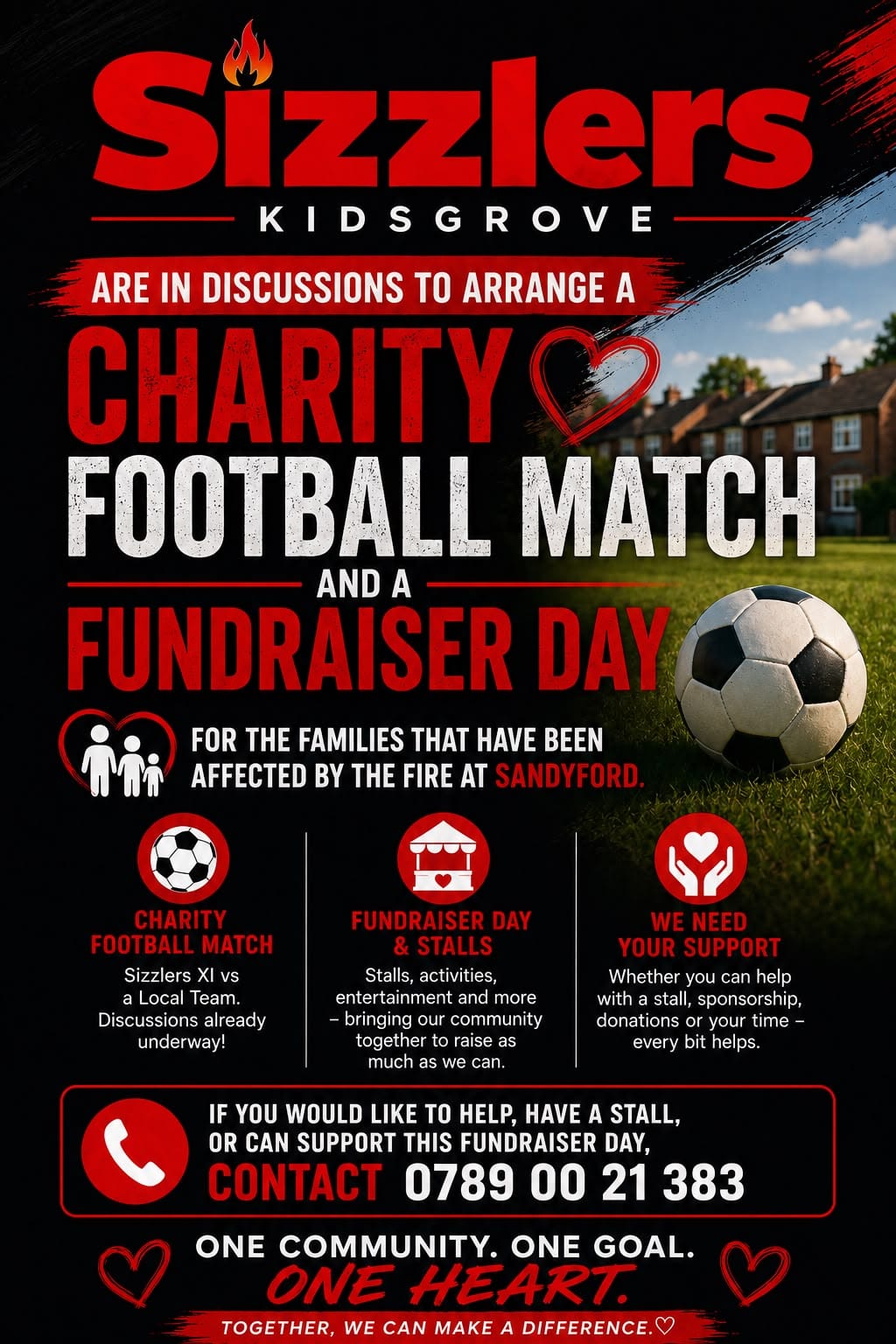 Sizzlers Kidsgrove calls for community support for Sandyford fire fundraiser