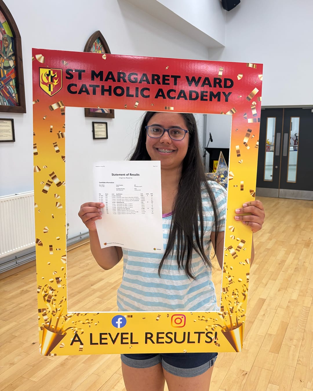 St. Margaret Ward Catholic Academy celebrates 97% pass rate for A Levels
