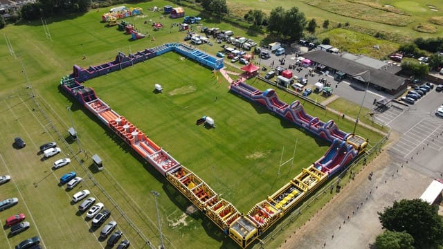 UK's biggest inflatable obstacle course is coming to Tamworth Castle this month, as part of 10th anniversary UK tour