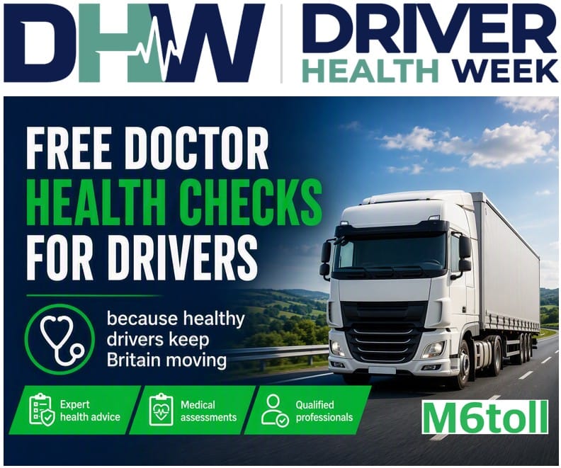 M6toll sponsors free health checks during Driver Health Week