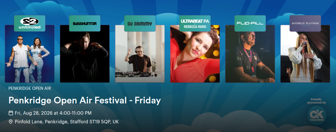 Relive the 90s, 00s and Classic Hits at Penkridge Open Air Festival 2026