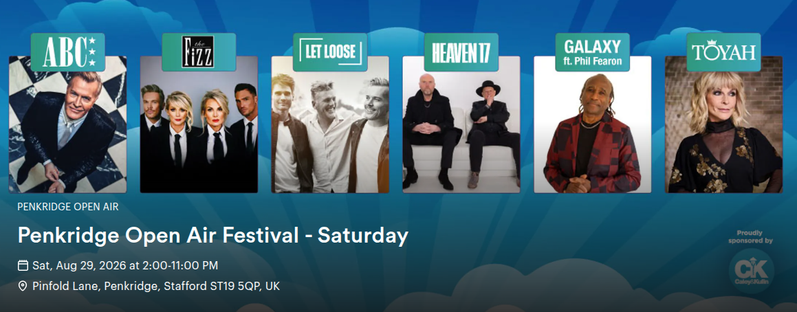Relive the 90s, 00s and Classic Hits at Penkridge Open Air Festival 2026