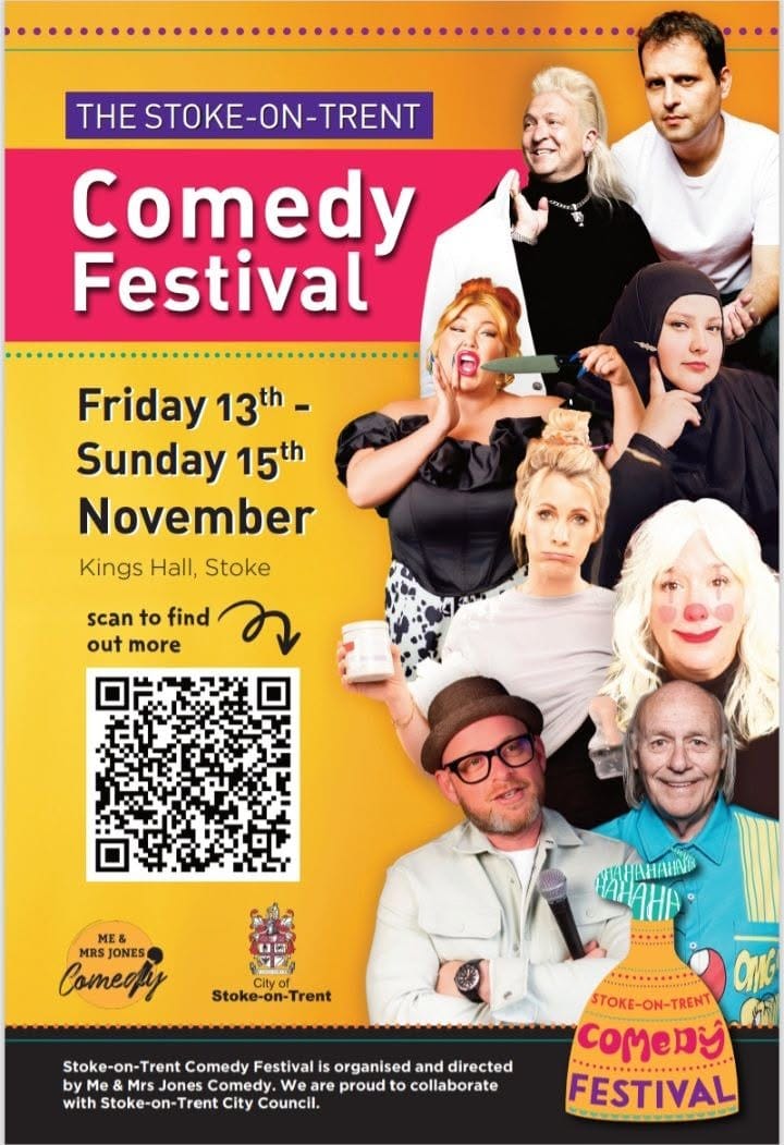 Stoke-on-Trent Comedy Festival returns to city with star-studded line-up