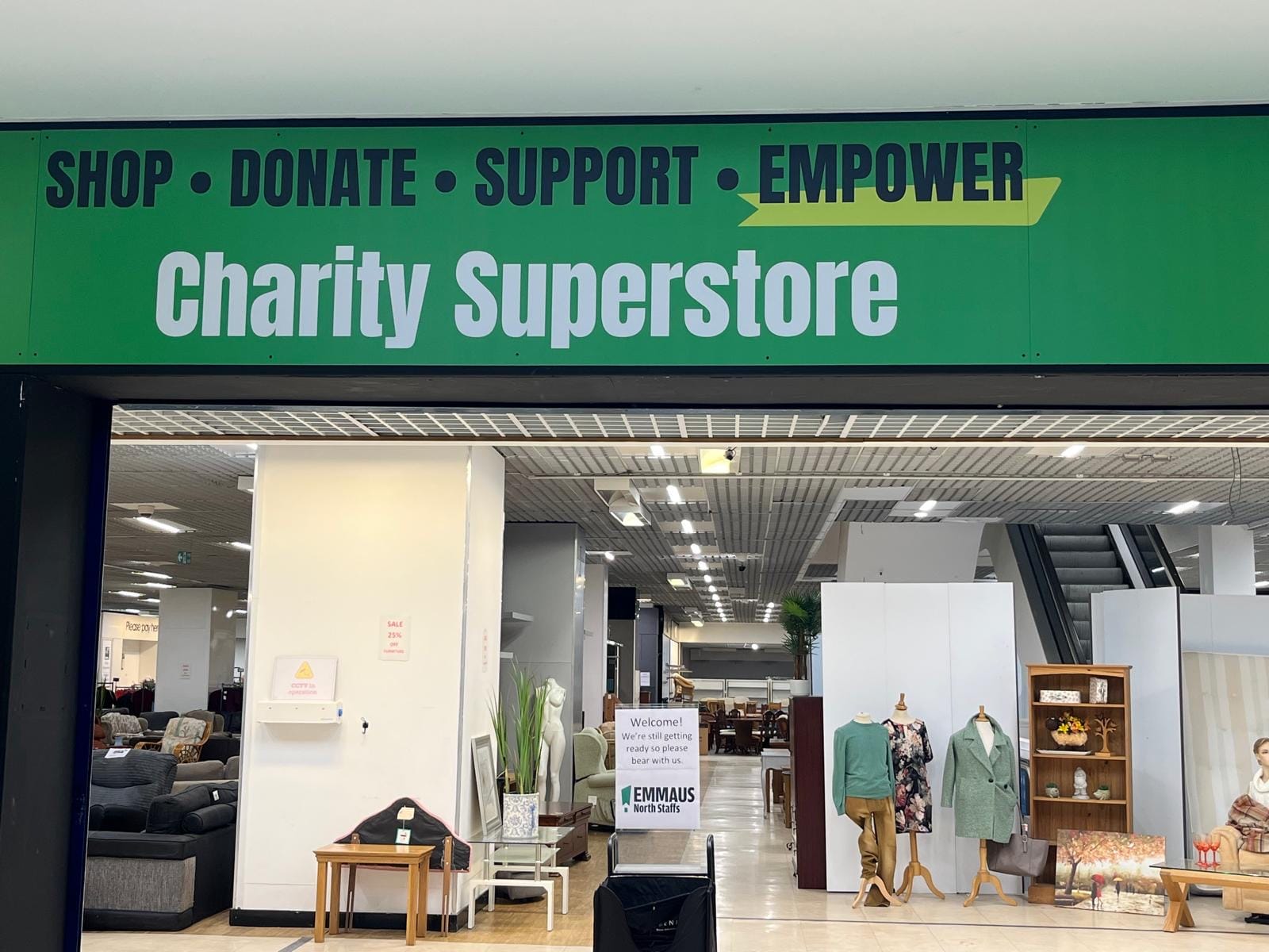 Emmaus North Staffs announces move to new superstore in the Potteries Centre