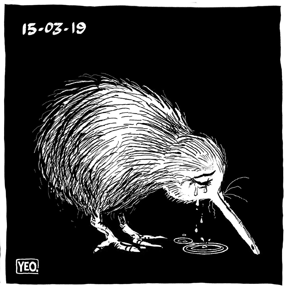 Cartoon honouring mosque attack victims used to push anti-vaxx agenda