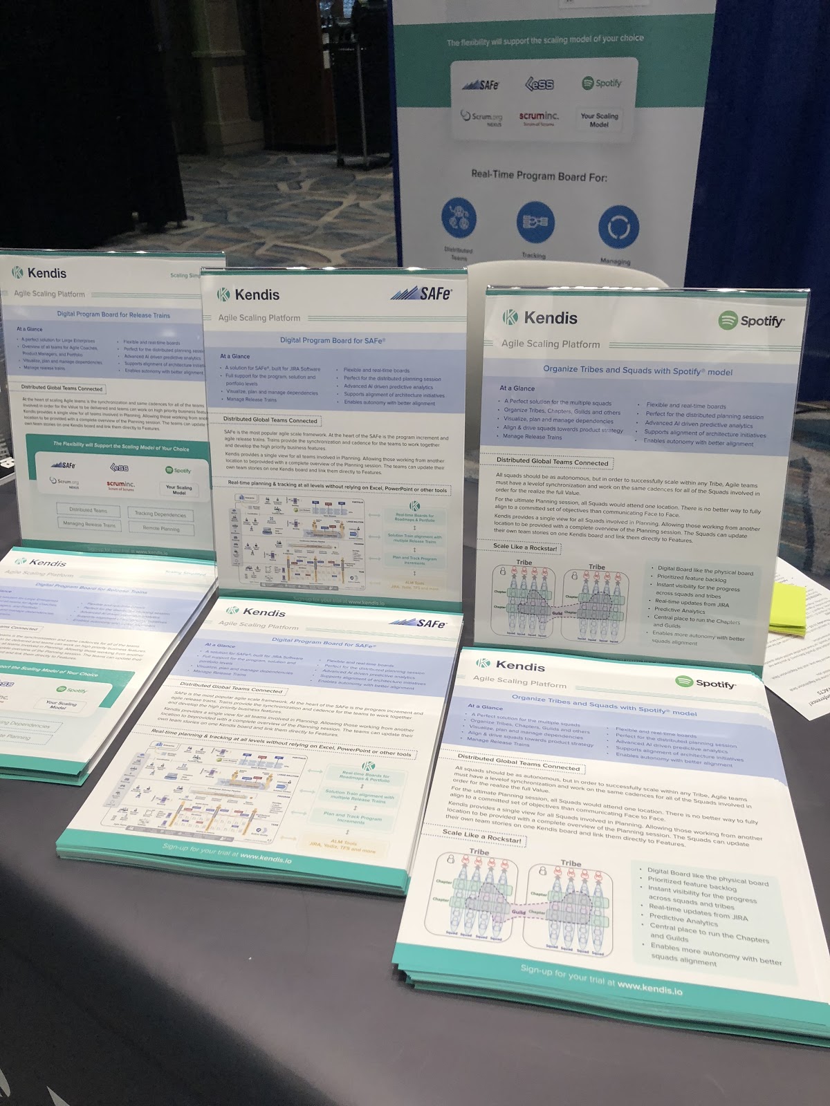 Kendis-Brochures-at-Agile-Conference-2018