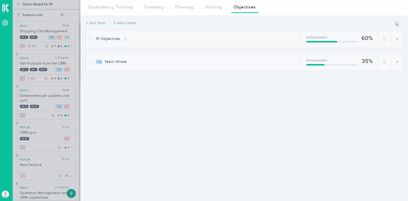 Kendis PI Objectives