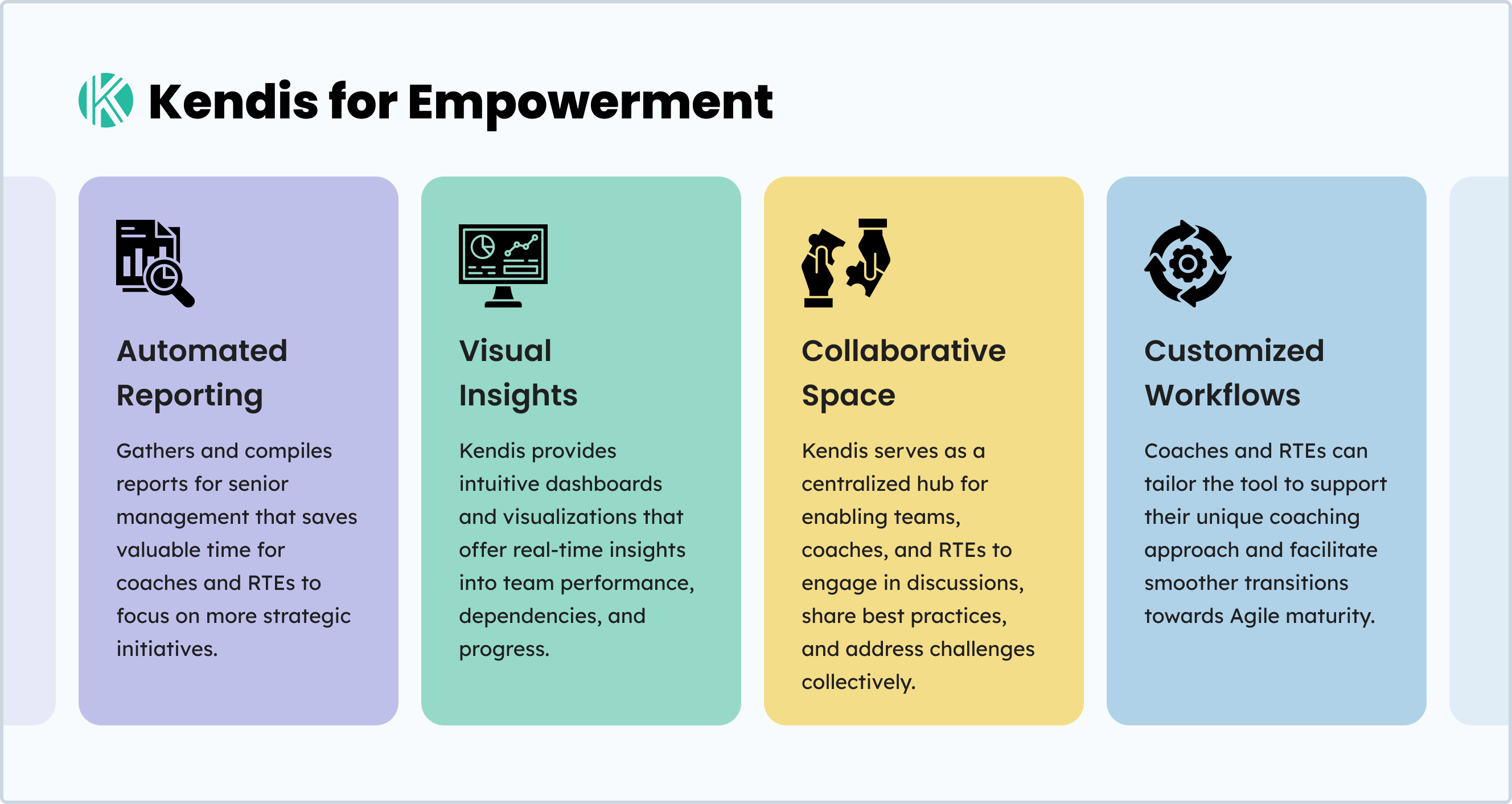 Kendis Features for Scrum Master in the Scaled Agile Framework