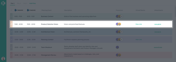 Product and Solution Vision in PI Planning for SAFe