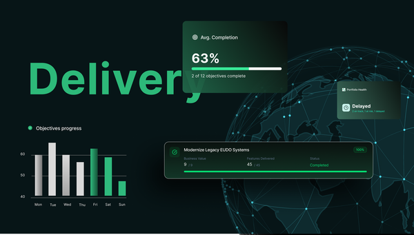Cover image displaying Kendis AI PI Objectives creation. A powerful OKR software for tracking outcome-based delivery