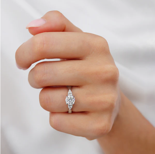 Ethical Sustainable Affordable Lab Grown Diamond Trilogy Engagement Rings UK