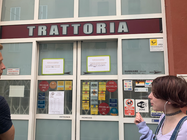 Day 13-14: Trattoria Via di Serra and Impressions of Bologna