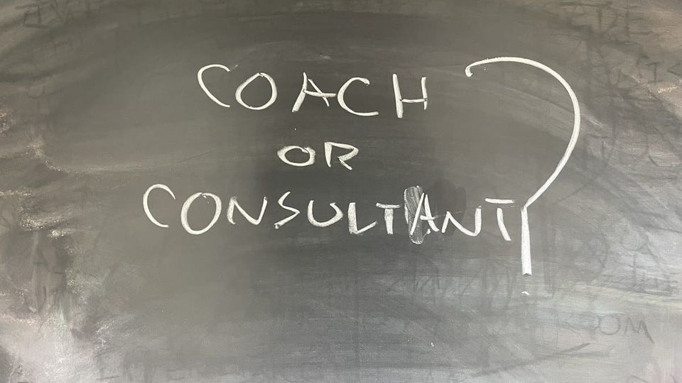 Coach or consultant: what is the difference, and which do you actually need