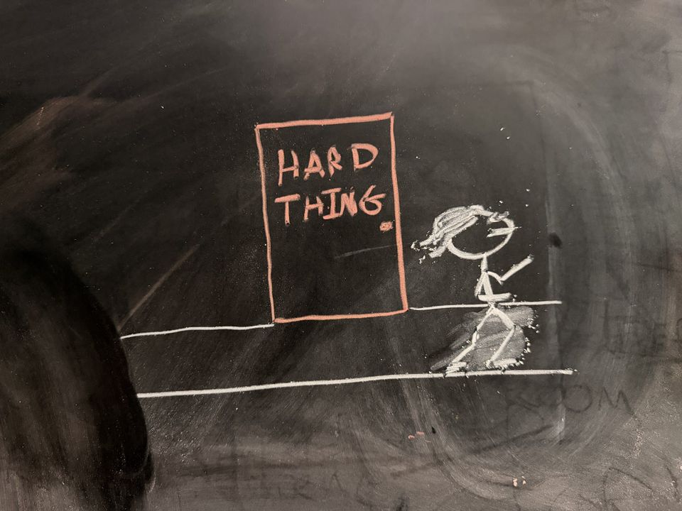 I Stay Busy So I Don't Have to Face the Hard Thing