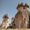 Close-up view of the towering mushroom-shaped fairy chimneys in Paşabağ (Monks Valley), Cappadocia