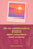A minimalist Polaroid of a stylized ocean sunset with distant mountains, set against a soft pink background