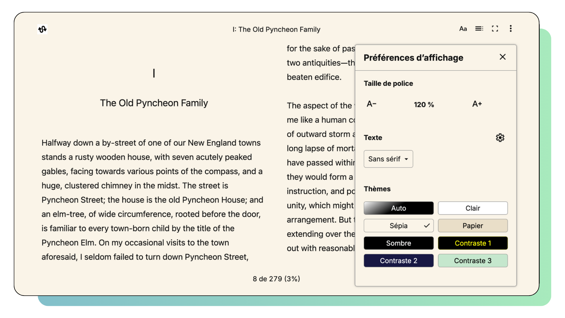 Readium CSS v2 brought along new visual adjustment options including better font weight control.