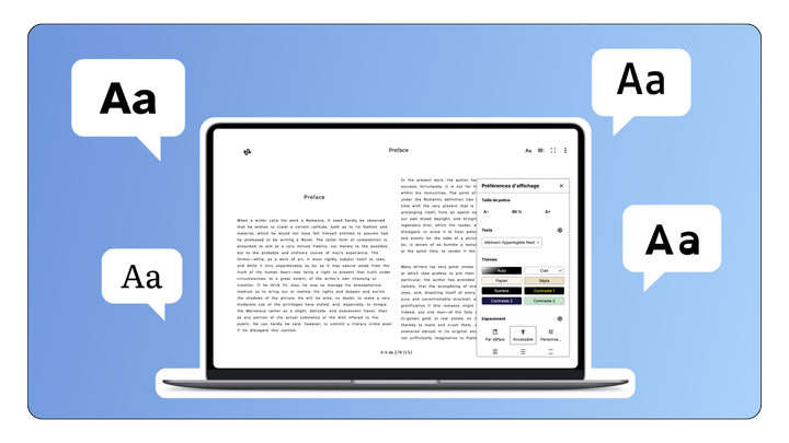 With this new release, Readium Web now allows developers to inject custom fonts.