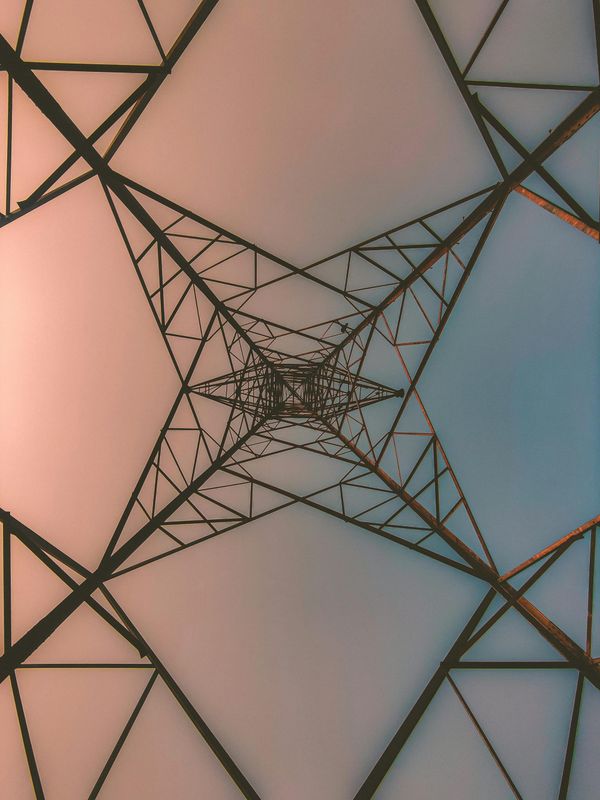 Abstract structural network symbolizing control and operational discipline in security environments.