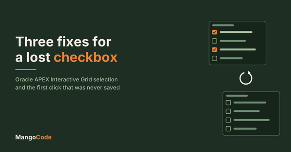 The full investigation: three fixes for a lost checkbox