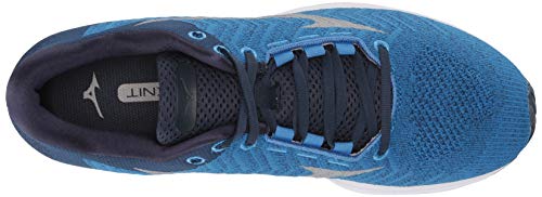 Mizuno Men's Wave Rider 23 WAVEKNIT Running Shoe, Campanula-Vapor Blue, 8.5 D