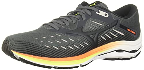 Mizuno Men's Wave Rider 24 Running Shoe, Castlerock-Phantom, 11 D US