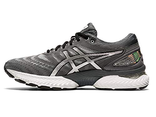 ASICS Men's Gel-Nimbus 22 Platinum Running Shoes, 9, Carrier Grey/Pure Silver