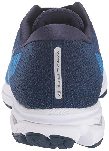 Mizuno Men's Wave Rider 23 WAVEKNIT Running Shoe, Campanula-Vapor Blue, 8.5 D