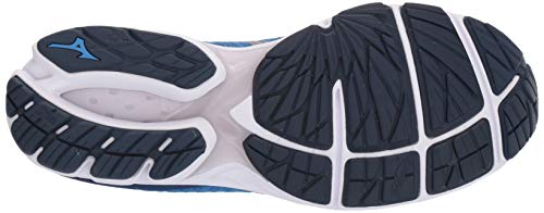 Mizuno Men's Wave Rider 23 WAVEKNIT Running Shoe, Campanula-Vapor Blue, 8.5 D