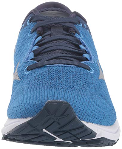 Mizuno Men's Wave Rider 23 WAVEKNIT Running Shoe, Campanula-Vapor Blue, 8.5 D