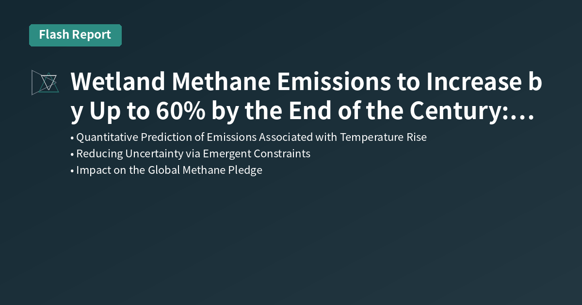 Wetland Methane Emissions to Increase by Up to 60% by the End of the Century: Impact on Climate Goals