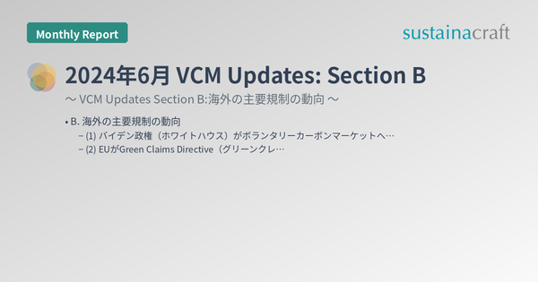 2024年6月 VCM Updates: Section B
