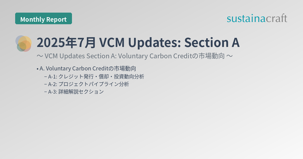 2025年7月 VCM Updates: Section A