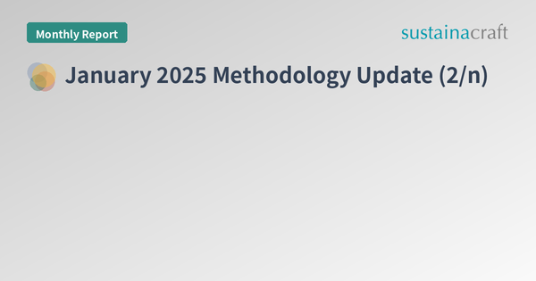January 2025 Methodology Update (2/n)