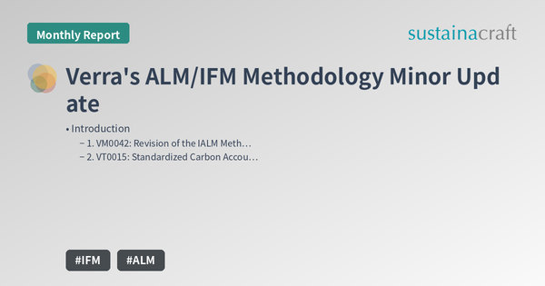 Verra's ALM/IFM Methodology Minor Update