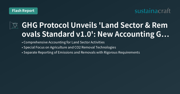 GHG Protocol Unveils 'Land Sector & Removals Standard v1.0': New Accounting Guidance for Agriculture and CO2 Removal