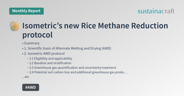 Isometric’s new Rice Methane Reduction protocol