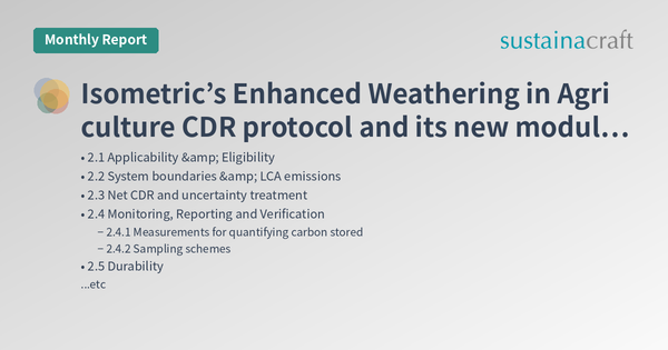 Isometric’s Enhanced Weathering in Agriculture CDR protocol and its new module for using models in crediting