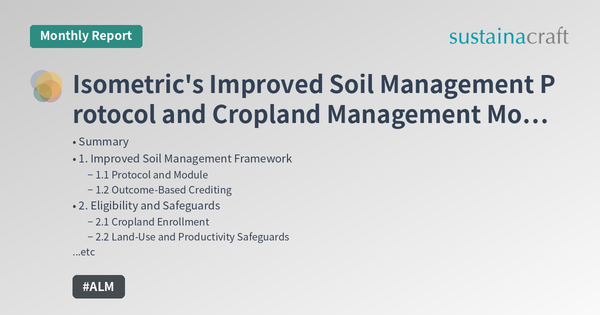 Isometric's Improved Soil Management Protocol and Cropland Management Module