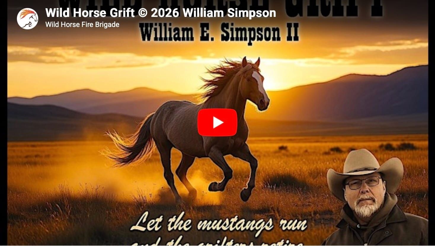 Wild Horse Grift song - thumbnail of a Youtube video