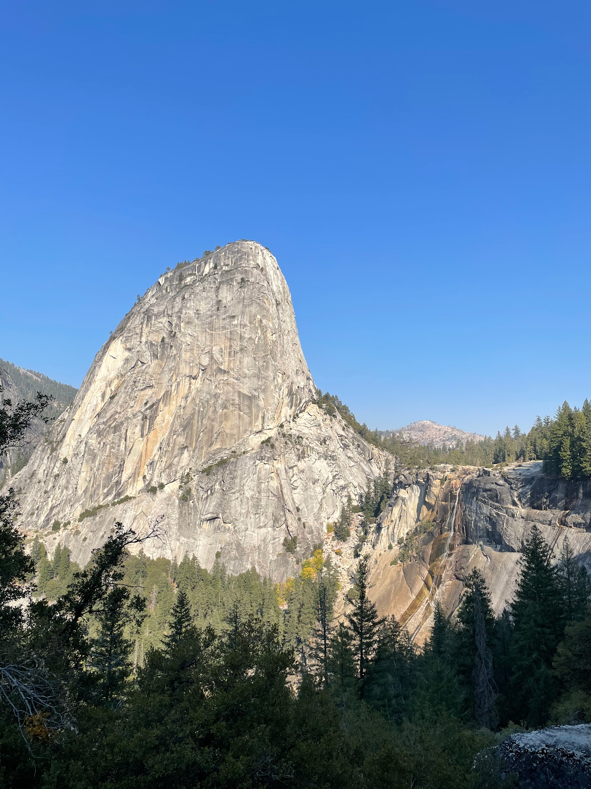 A large rocky protrusion.