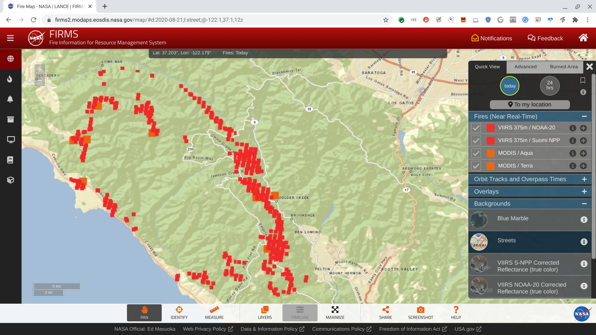 Screenshot of a browser window showing the map used throughout the post, with a thicker outline and a toolbar on the right.