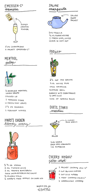 Let’s say you’re sick, barely able to get out of bed, and all you have at home to eat or drink is…